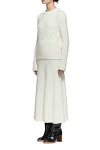 Pablo Skirt in Ivory Cashmere Boucle