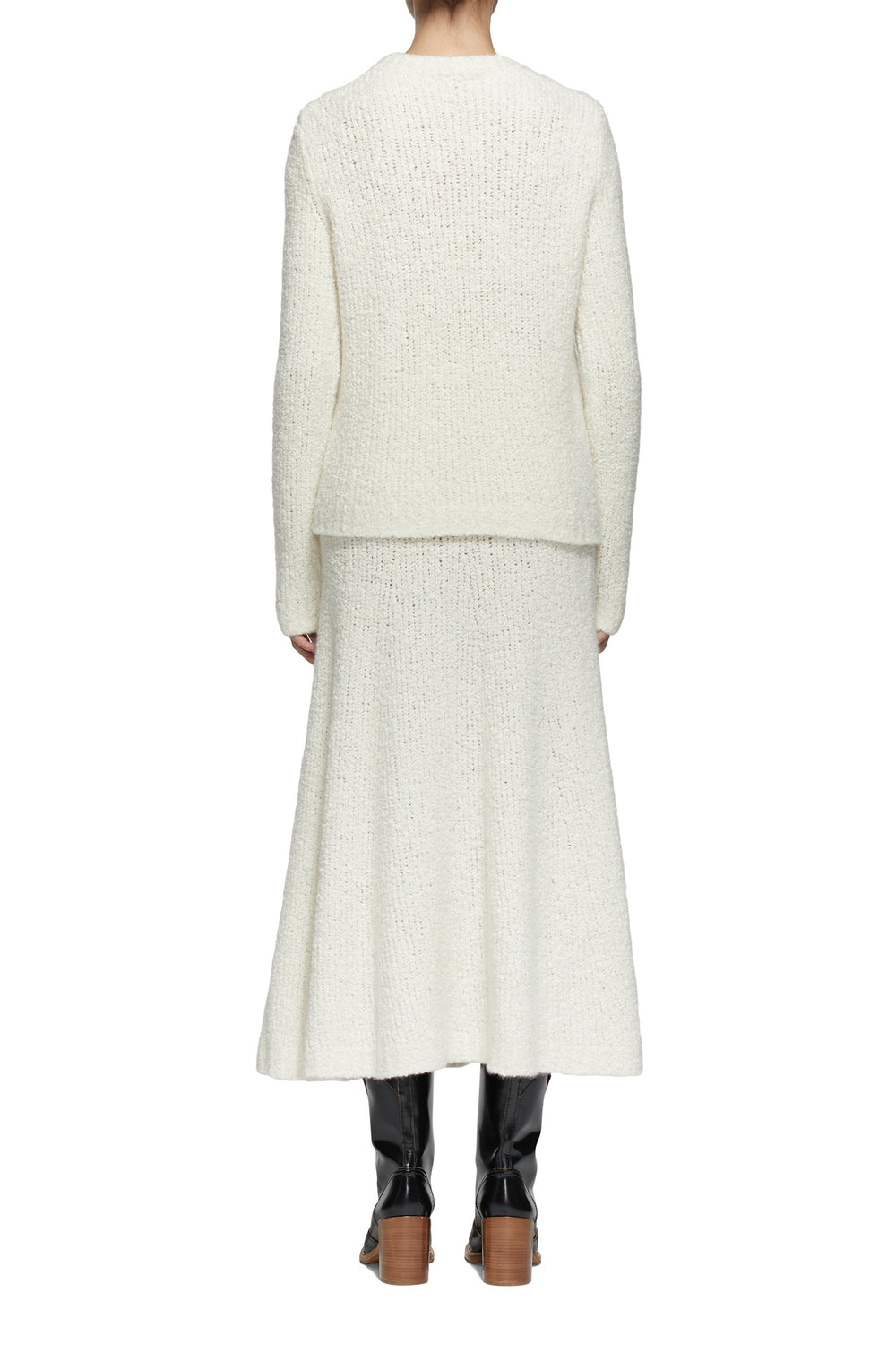 Pablo Skirt in Ivory Cashmere Boucle