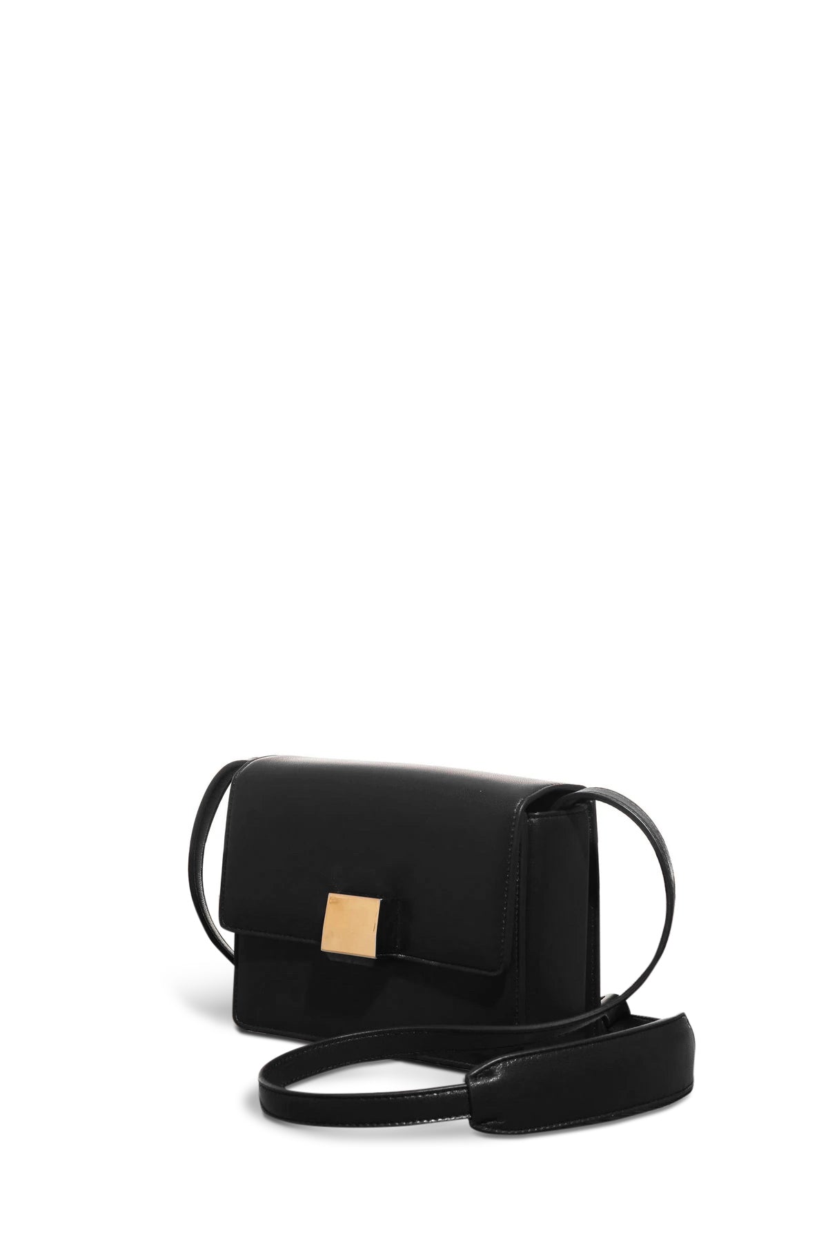 Mercedes Shoulder Bag in Black Nappa Leather