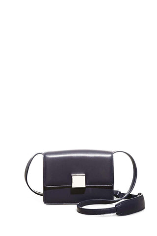 Mercedes Bag in Navy Nappa Leather