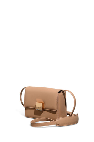 Mercedes Crossbody Bag in Nude Nappa Leather