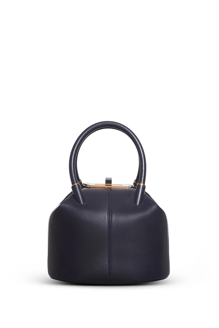 Baez Bag in Navy Nappa Leather