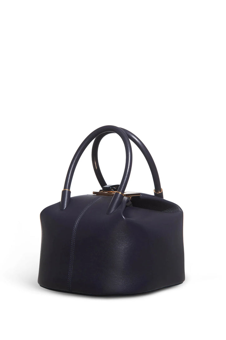 Baez Bag in Navy Nappa Leather