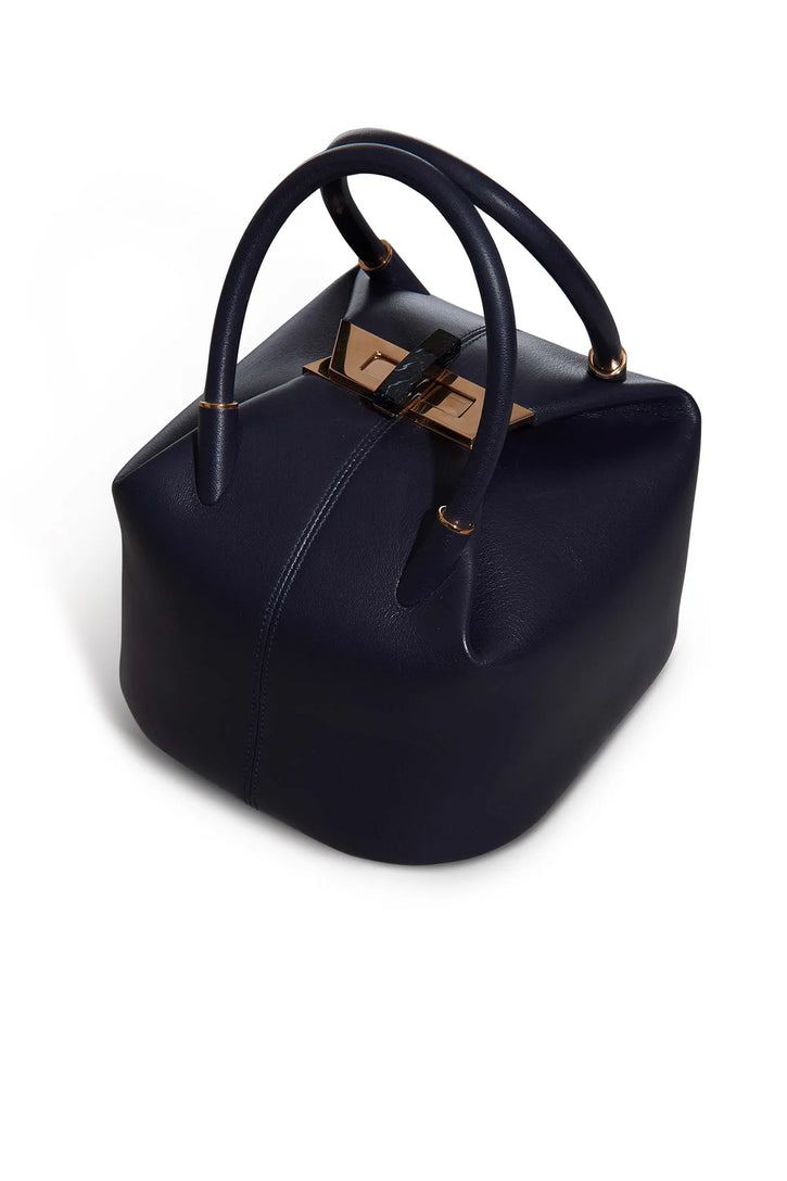 Baez Bag in Navy Nappa Leather