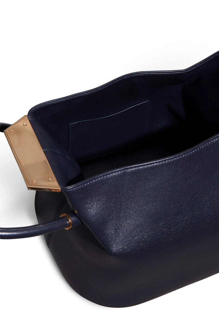 Baez Bag in Navy Nappa Leather