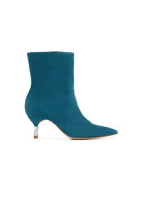 Mariana Boot in Teal Blue Suede