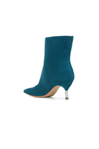 Mariana Boot in Teal Blue Suede