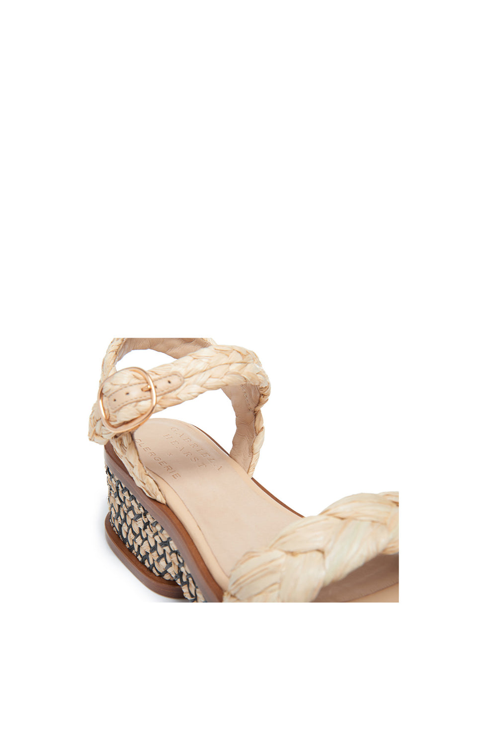 Michael Platform Sandal in Natural Raffia