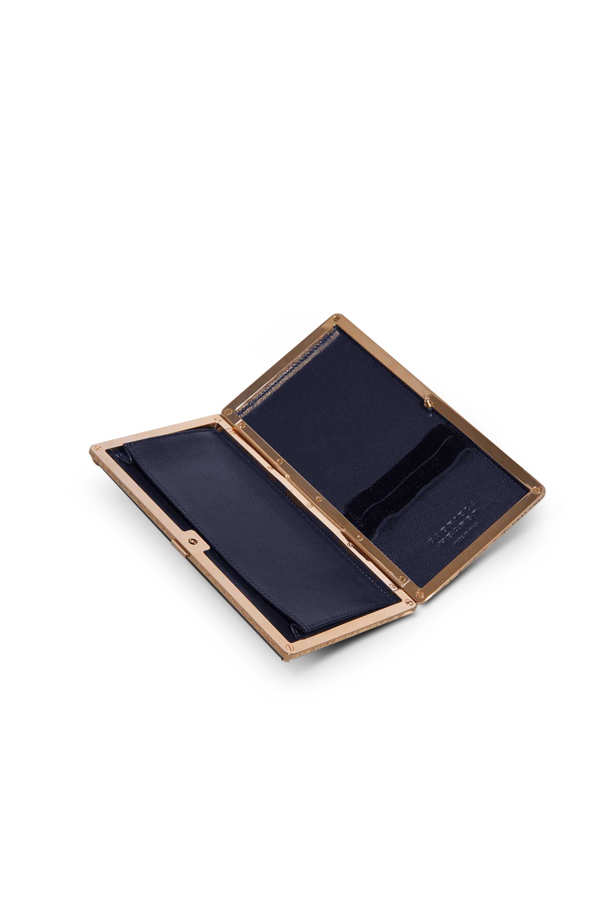 Callas Clutch in Navy Nappa Leather