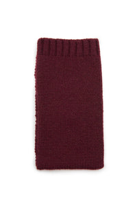 Knit Phone Cover in Bordeaux Cashmere