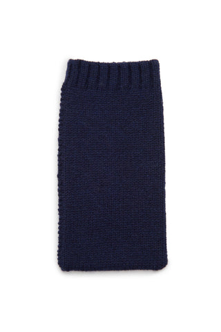 Knit Phone Cover in Navy Cashmere