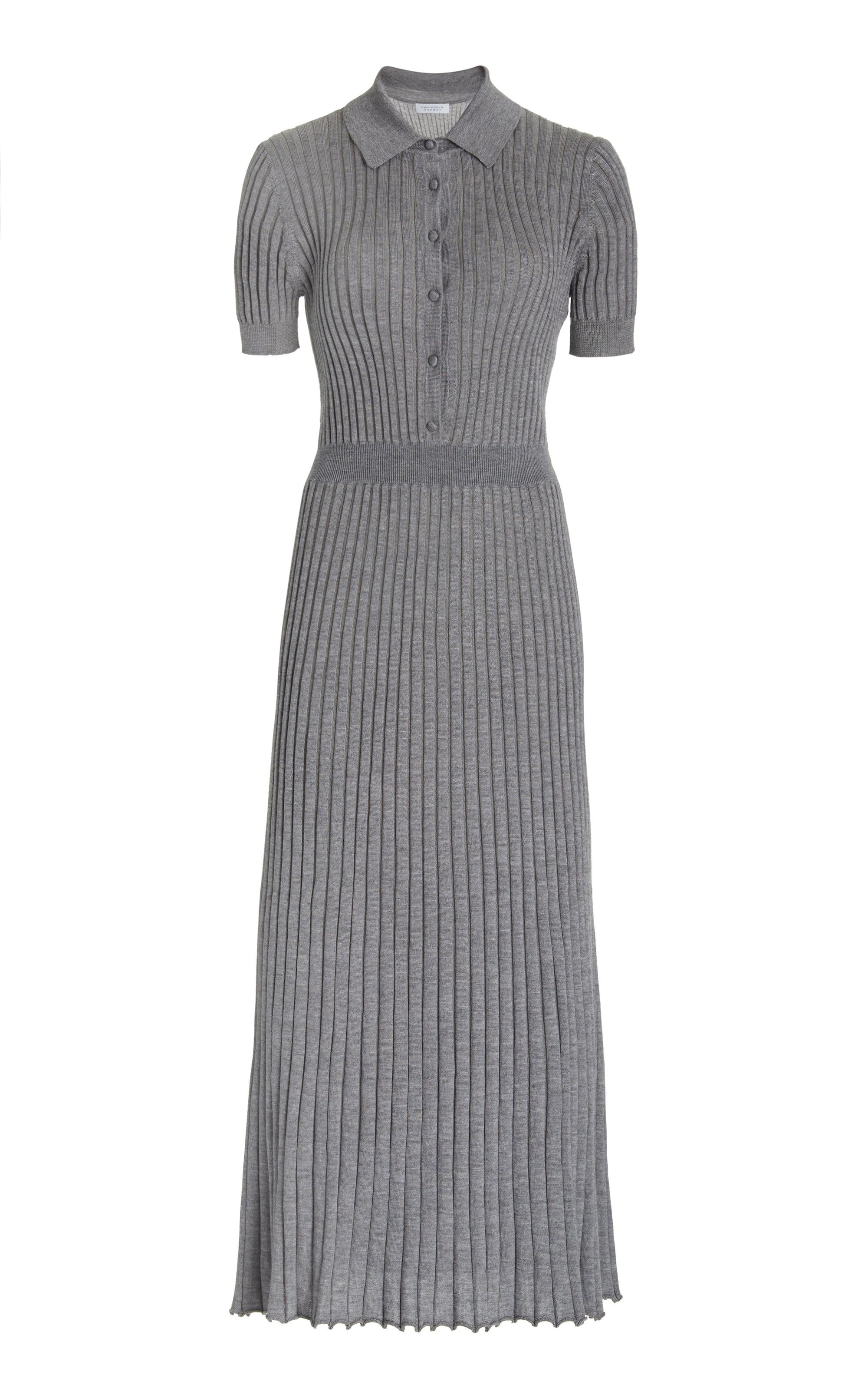 gabriela hearst ardor ribbed cashmere and silk blend midi dress Ribbed cashmere and silk-blend midi dress - navy