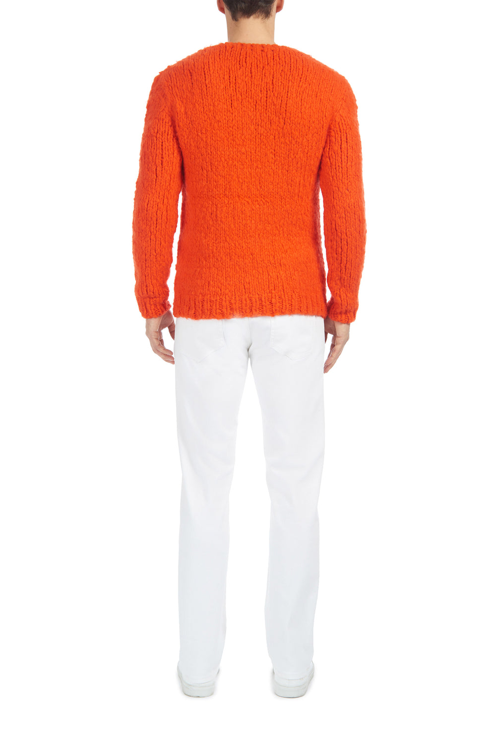 Lawrence Knit Sweater in Orange Welfat Cashmere