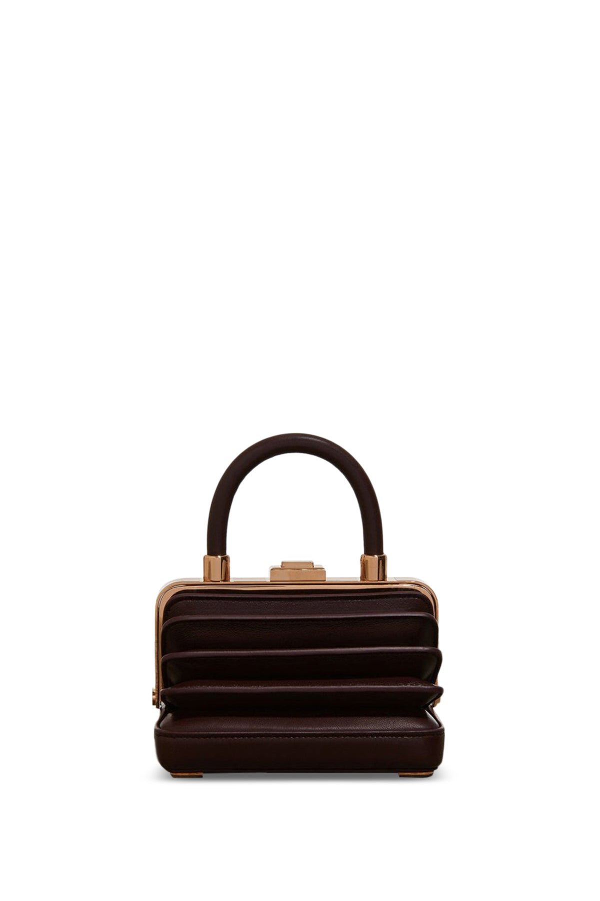 Small Diana Bag in Bordeaux Nappa Leather
