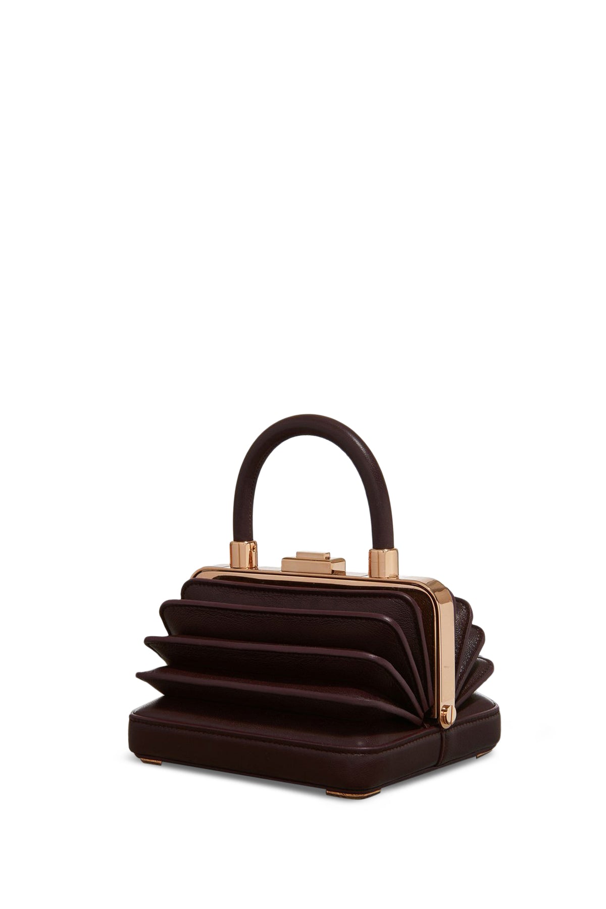 Small Diana Bag in Bordeaux Nappa Leather